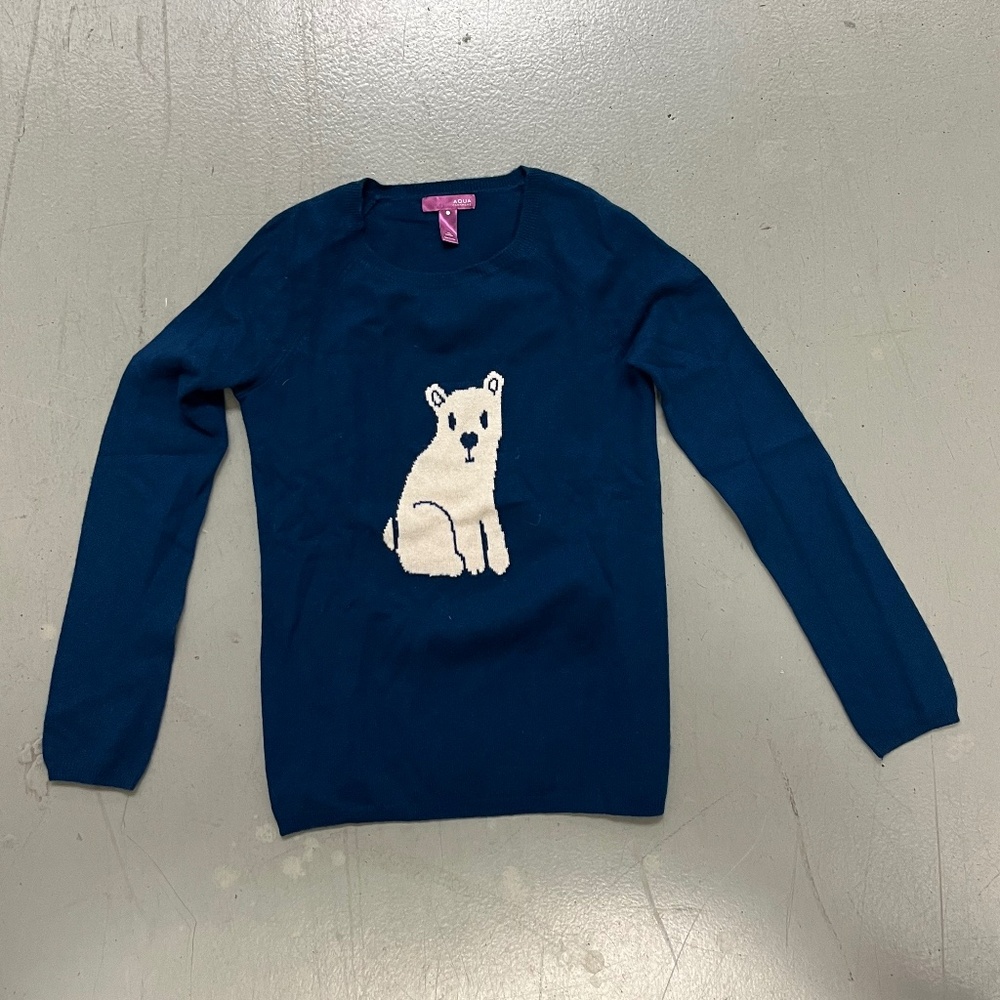 Aqua Cashmere Sweater